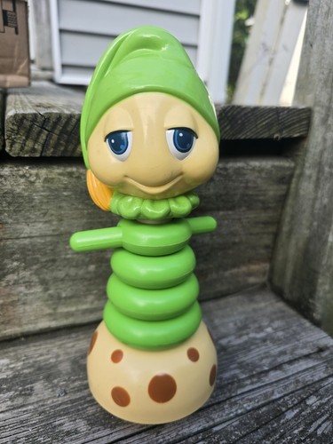 Vintage 80s glow worm stacking - glow,