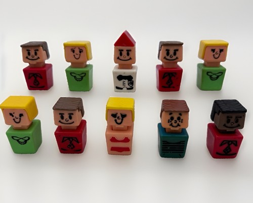 Lot vintage playskool block - 10,